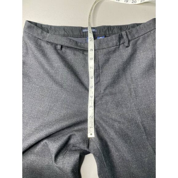 Gap Dress Pants Straight Leg Mid-Rise‎ Wool Blend Stretch Casual Career Gray 8 A - Picture 8 of 10